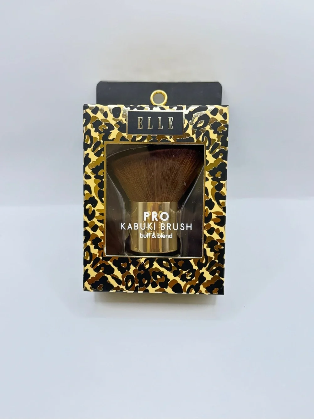 Elle Pro Kabuki Brush - Gold, Brown & Black Leopard - Picture 2 of 2